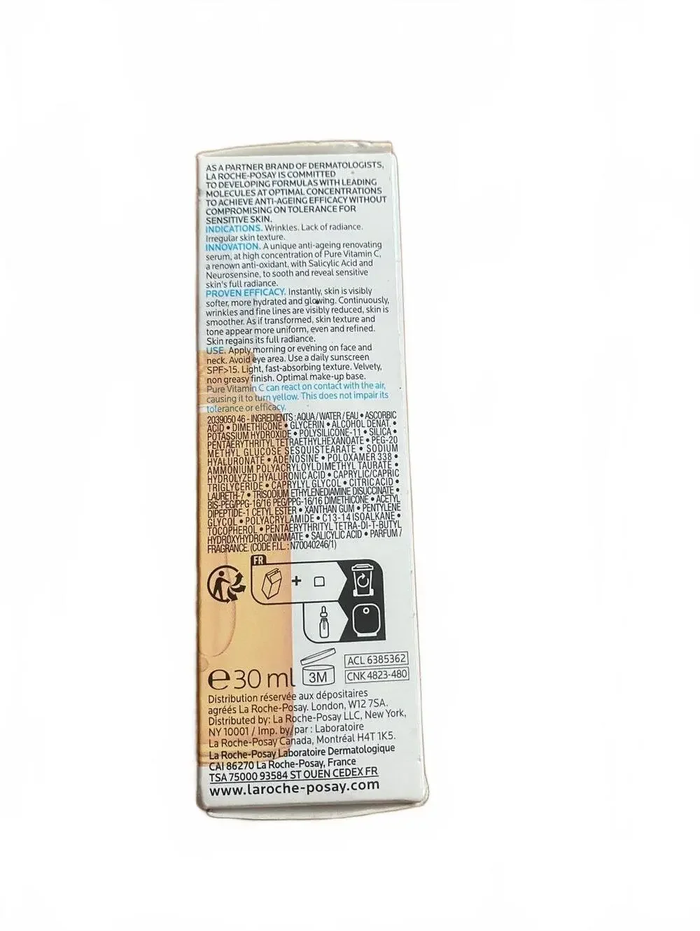 La Roche-Posay Pure Vitamin C12 Serum 30mL Anti-Wrinkle Brightening NEW
